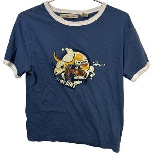 Point Zero Vintage Jeep Wrangler Hoss Retro Women’s L T-Shirt Eat My Dirt